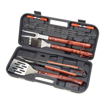 Almo Fulfillment Services Cuisinart 13-Piece Wooden Handle Grilling Set CGS-W13